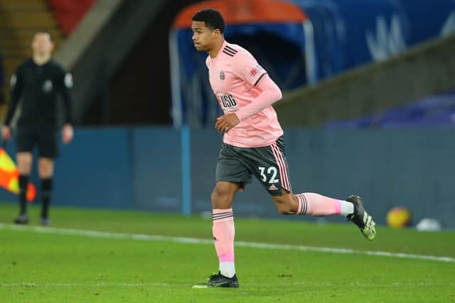 Antwoine became the Blades’ youngest-ever Premier League player in January when he made his debut aged 16 and 288 days. Photo: Paul Terry/Sportimage
