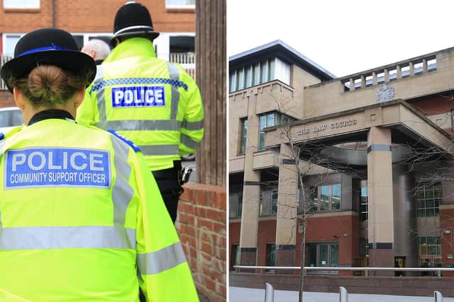 Sheffield Crown Court, pictured, has heard how a serial burglar who struck five times in one month has been jailed.