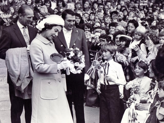 The Queen and the Duke of Edinburgh pictured on a visit to Doncaster in July 1977 as part of the Silver Jubilee celebrations