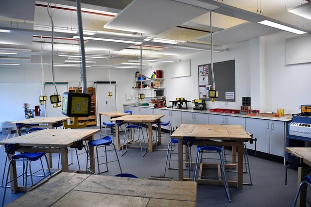 The technology department inside of The English Martyrs School & Sixth Form College new build. Picture by FRANK REID