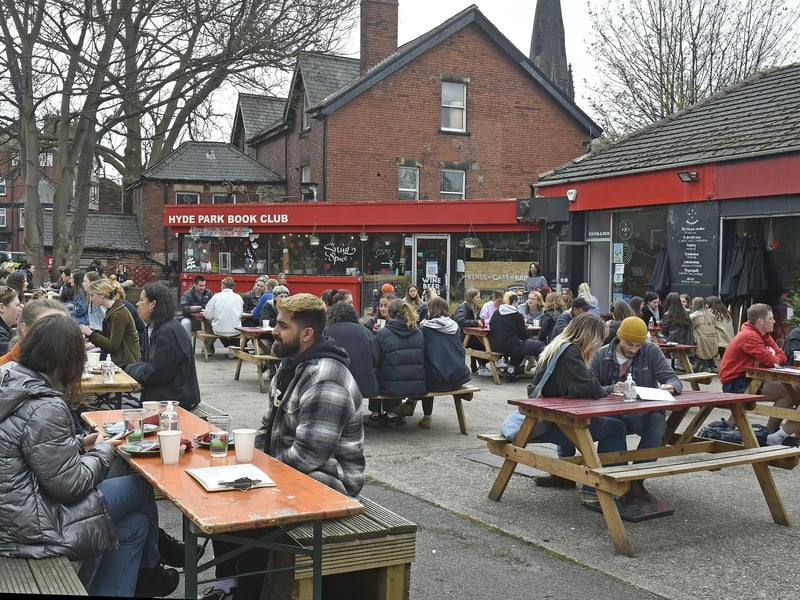 As one of Leeds' student heartlands, it's not surprising that Hyde Park is home to a number of trendy businesses such as the Hyde Park Corner and petrol station-turned-bar and café Hyde Park Book Club (pictured). Recently reopened Hyde Park Picture House is believed to be the only remaining gaslit cinema in the world.