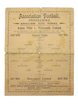1905 football programme.