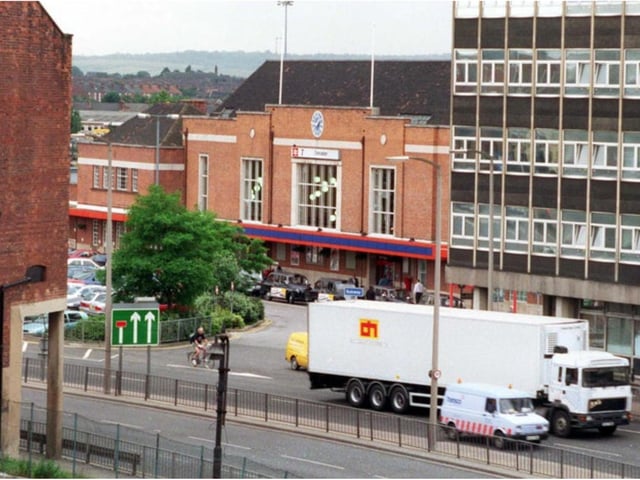 The railway station before its transformation into the Transport Interchange.