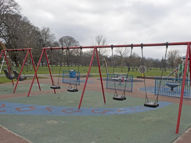 Meadows play park in Edinburgh pictured empty after the city's council ordered all play parks to close to help prevent the spread of COVID-19. Edinburgh City Council confirmed that: "All play parks, mixed use games area courts, outdoor exercise equipment, skate parks and car parks" were to close earlier this week with immediate effect.