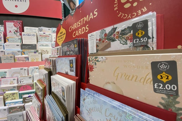 The Christmas card section is also likely to prove popular once the store opens.