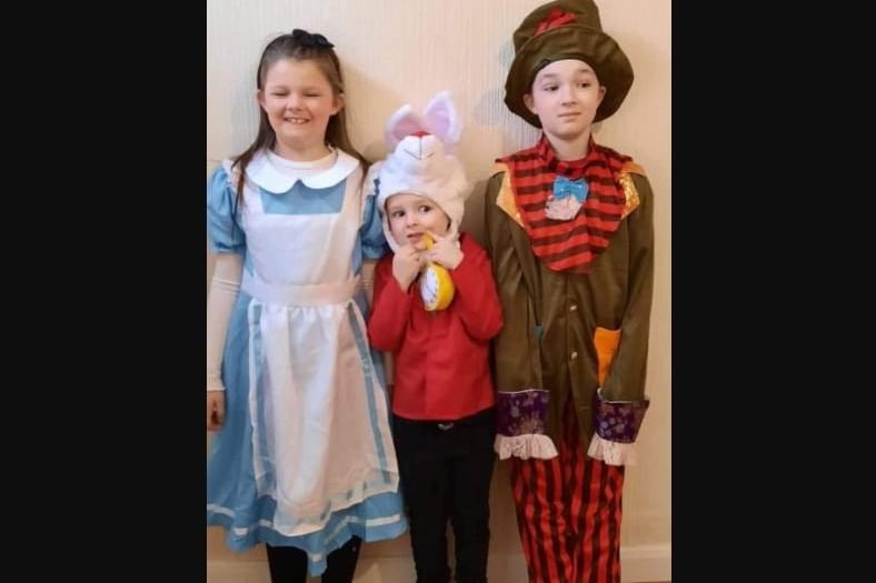 Here are Lola-Ann Stephenson aged eight, 10-year-old Thomas Stephenson and Harry Stephenson, who is four years old.