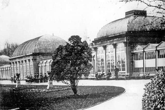 Paxton Pavilions at the Botanical Gardens, 1895.
