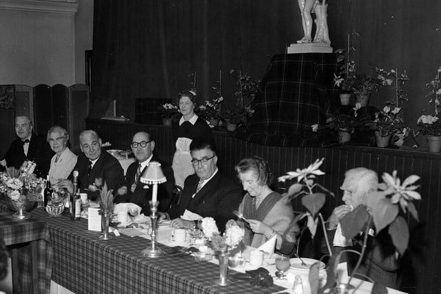 The top table at the Colinton Burns Club's Burns Supper in January 1963.
