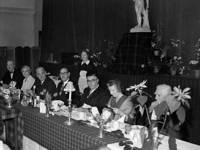 The top table at the Colinton Burns Club's Burns Supper in January 1963.