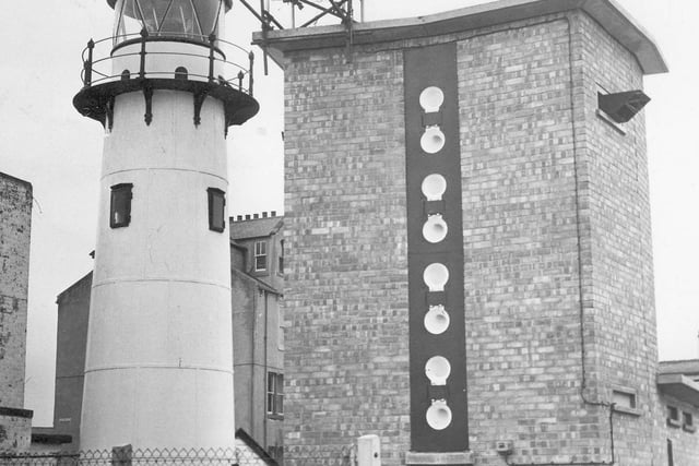 The Headland lighthouse and fog horn in 1972.