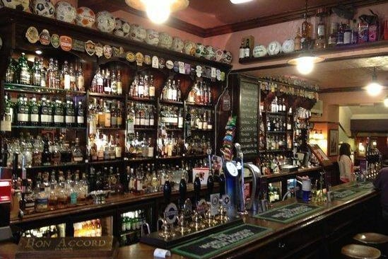 The Bon Accord right by Mitchell Library is an incredibly popular pub - with a massive selection of Whisky's on offer