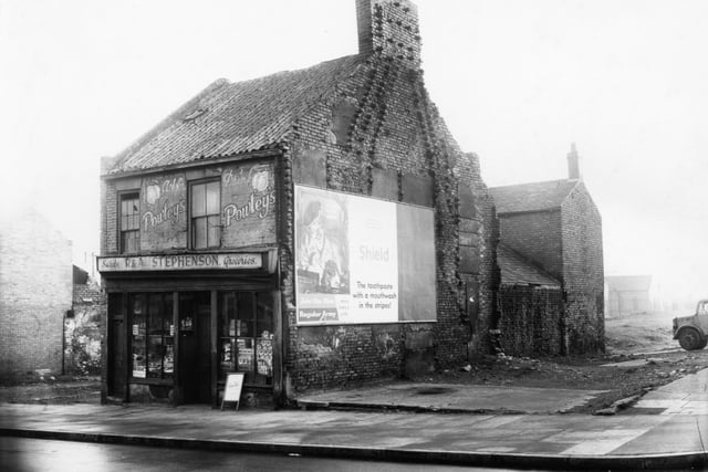 Stephenson's grocery shop in Coronation Street in 1959. Photo: Bill Hawkins.