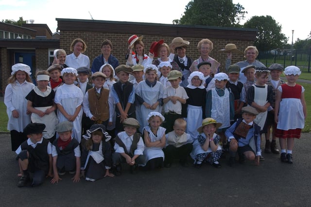 These pupils from St Joseph's School in Jarrow got dressed up in Victorian costume for their 2003 trip to Beamish. Were you in the picture?