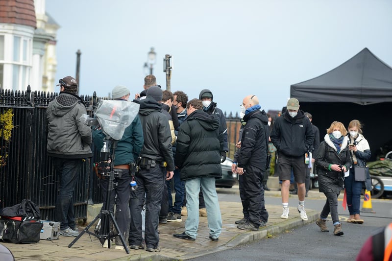 Filming started in Seaton Carew at the beginning of the week before moving to the Headland on April 30.