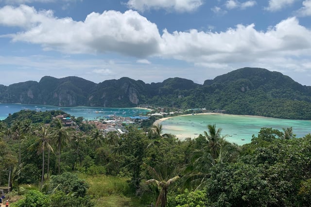 Former South Downs college pupil Daz 'Im-ray' was looking forward to heading to Thailand. Picture is the island of Koh Phi Phi.