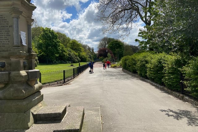 Like many of the parks in Sunderland, Roker Park remained fairly quiet with the majority of people adhering to social distancing on their walks.