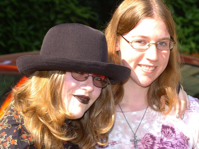 Pictured at Sheffield High School, where pupils received their A level results, are Lucy Stephenson and Katie Howe.