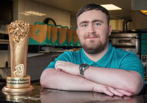 Bullseye: Darts star Luke Littler joins Deliveroo in search for the nation’s bext kebab.
