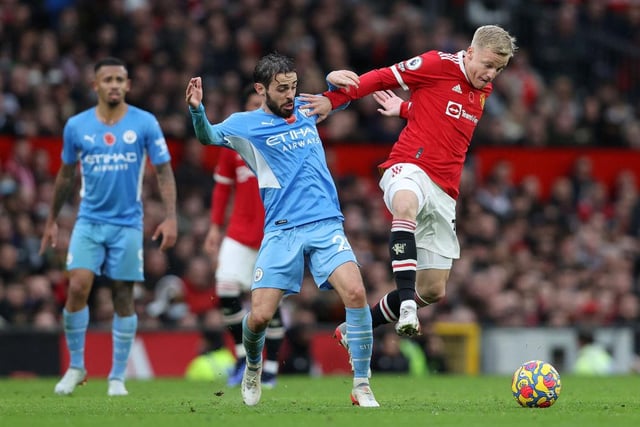 Wolves are eyeing a January move for Manchester United outcast Donny Van de Beek. Everton have also been linked. (ESPN) 

(Photo by Clive Brunskill/Getty Images)