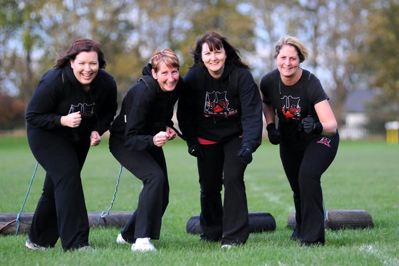 A womens only boot camp at Monkton Stadium 11 years ago with Sonia Todd, Caroline Robertson, Joanne McNally and Alison Marshall taking part with instructor Donna Kerr-Foley. Remember this?