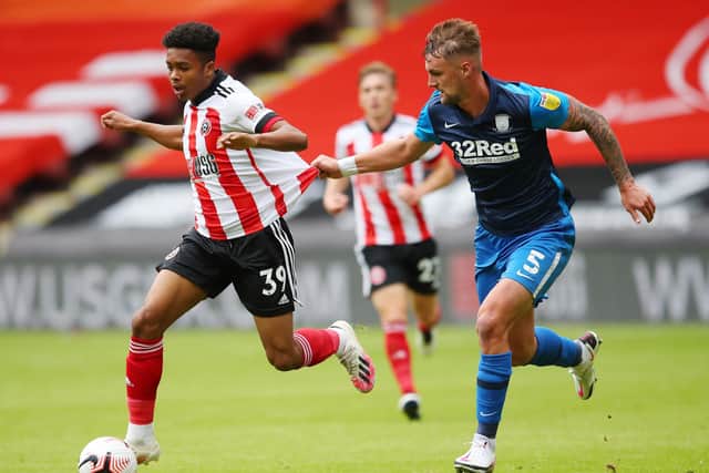 Antwoine Hackford made his Premier Leagfue debut for Sheffield United earlier this season: Simon Bellis/Sportimage