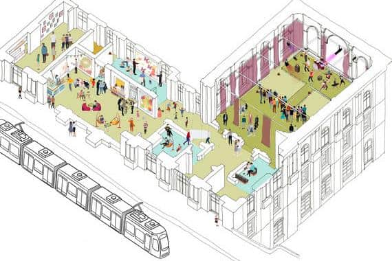 A view of how Canada House in Commercial Street, Sheffield could look when it becomes children's music hub Harmony Works