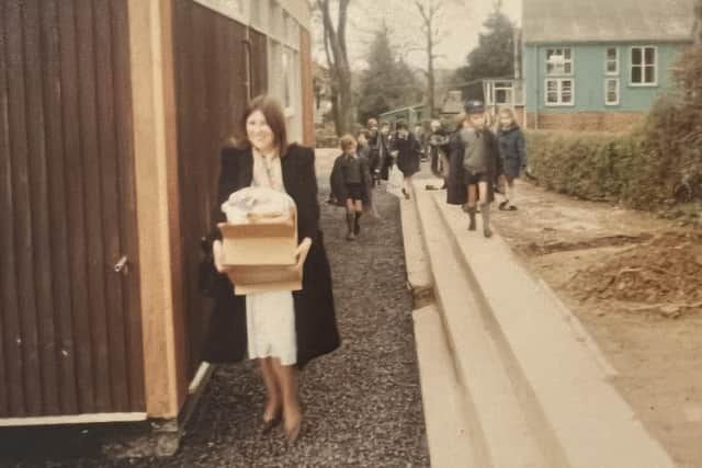 Mairead Shipley in her early teaching days at Mylnhurst