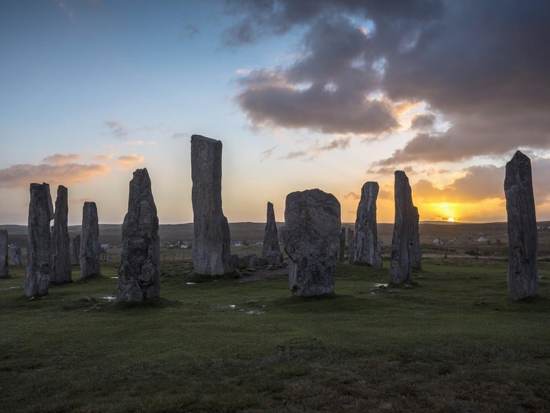 The best preserved and most unusual combination of standing stones in a ring around a tomb, with radiating arms in cross shape. Predating Stonehenge, they were unearthed from the peat in the mid-19th century and are the Hebrides’ major historical attraction. At dawn and dusk, hardly anyone else is there. Visitor centre has a good caff.