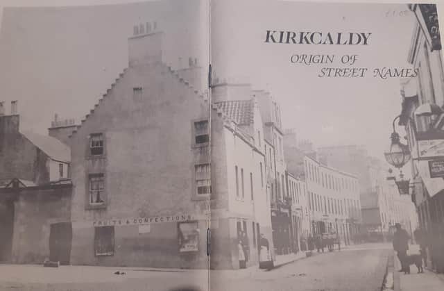 The cover of the book produced by Kirkcaldy Civic Society