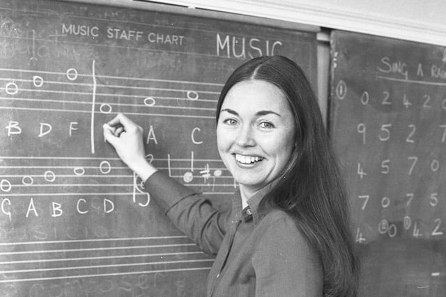 Music teacher Chris Shinn had her musical called "In the Beginning Blues" premiered by 60 youngsters at New Silksworth Junior School in 1981. Remember it?