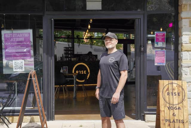 Chris Downham owner of R1se Yoga on Napier Street. Picture Scott Merrylees