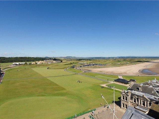 View over Old Course and West Sands.