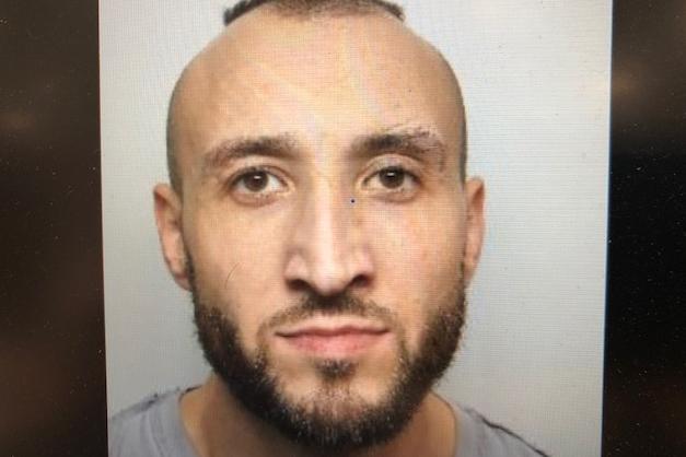 Pictured is Wayne Robinson who, according to a Sheffield Crown Court hearing, used a knife during a robbery at HR News, on Duke Street, Sheffield, and during a second raid at the same shop he used an imitation firearm with an accomplice. Robinson, aged 35, of St John’s Road, Sheffield, admitted committing two counts of robbery and possessing a knife and an imitation firearm. The defendant, who has previous convictions, was sentenced to 12 years of custody in January after the raids in November and December, 2018.