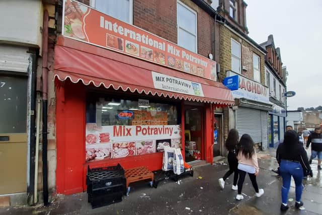 Mix Potraviny food store, on Page Hall Road, is among dozens of small retailers facing rocketing energy prices in the city.