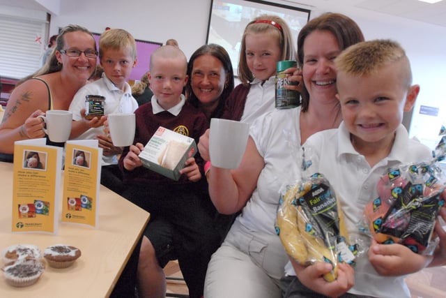 It's back to 2010 for this photo from Holy Trinity Primary School in South Shields, Parents Claire Oughton, Lisa Hetherington and Triha McLeod are pictured with their children enjoying a cuppa. Remember this?
