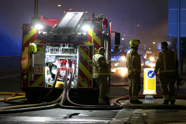 The fire brigade had to attend Endcliffe Park in Sheffield last night, March 30.