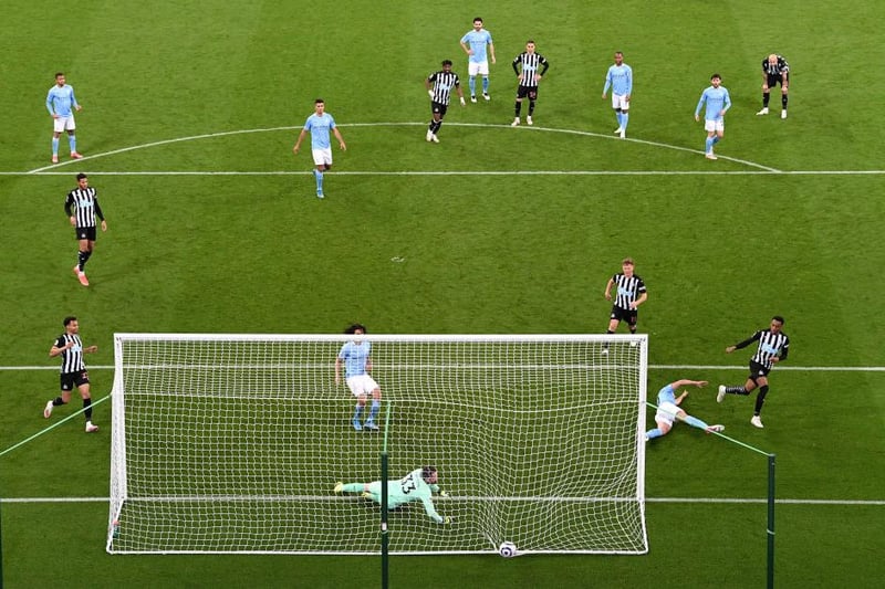 Newcastle and Manchester City put on an instant-classic in this clash from the end of last season. Both sides came into the game with nothing to play for except pride and both left having put on a seven-goal thriller. Newcastle twice took the lead, through first Emil Krafth and then Joe Willock, however, a Ferran Torres hat-trick proved to be the difference between the sides. (Photo by Stu Forster/Getty Images)