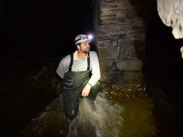 Sheaf and Porter River Trust Megatron Tour, pictured is Anthony Wood, a River Trust Volunteer and Guide