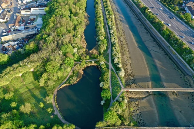 Christine Flynn recommended a lovely walk around Hilsea Lines with the family. Here's an aerial view of the beauty spot.