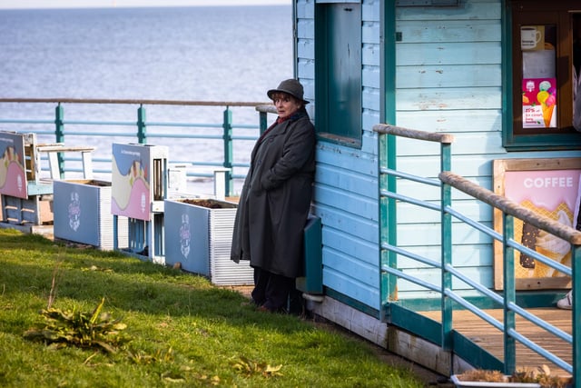 Detective Chief Inspector Vera Stanhope on Whitley Bay's seafront.