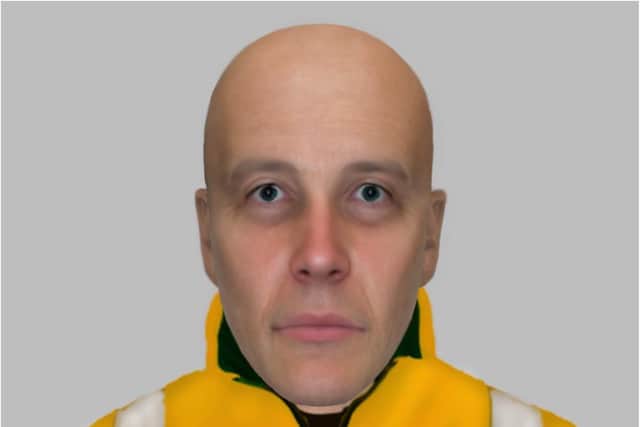 A police E-fit has been released of a man officers want to trace over an incident near to Rother Valley Country Park