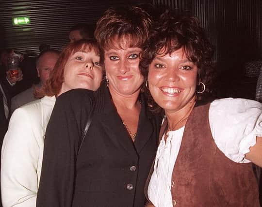 Pictured, left to right, Nicola Flint, Lillian Wright, and Joanne Turner enjoy the new Adelphi night club in June 1996.  Picture Sheffield Newspapers
