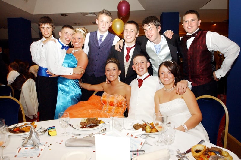 Friends having fun but can you spot a familiar face at the Thornhill School prom?