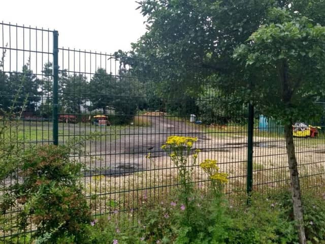 Pictures from the Friends of Graves Park, showing the section of Norton Nurseries, Sheffield  that they want to work on next