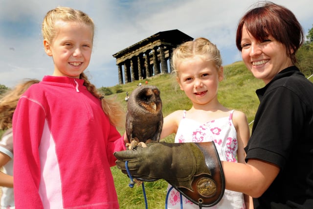 Grace Abbott, 9, and her sister Tilly, 6, met this black barn owl when they visited the National Trust Wild Wednesday display at Penshaw Monument 9 years ago.