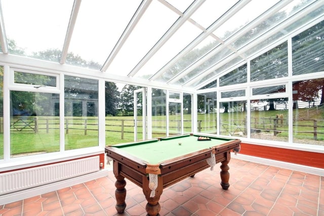 The conservatory is currently being used as a games room, but could be converted into an additional sitting room with views overlooking the rear gardens.