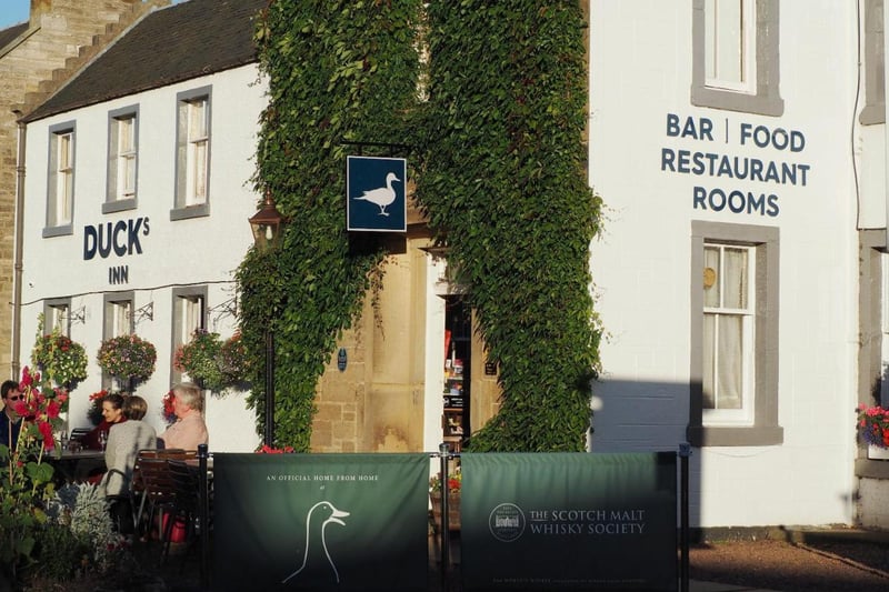 The quaint Duck's Inn, in Aberlady, is less than a mile away from Gosford House. It doubled for Helwater and Ellesmere in Outlander season three.