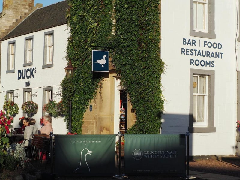 The quaint Duck's Inn, in Aberlady, is less than a mile away from Gosford House. It doubled for Helwater and Ellesmere in Outlander season three.
