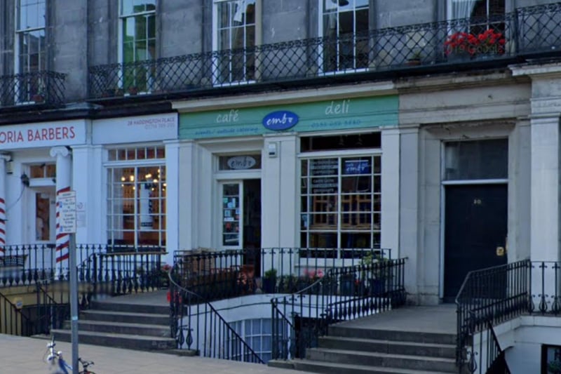 Located on Haddington Place, Embo Deli is the ideal place to pick up a gourmet sandwich to enjoy at nearby Calton Hill.