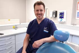 Sheffield dentist Richard Brogden fears that bringing in a red line route or parking restrictions outside his practice on Ecclesall Road would cause serious problems for thousands of patients. Picture: Julia Armstrong, LDRS
